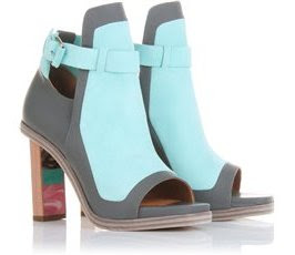 balenciaga peep toe bootie