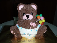 Bear birthday cake