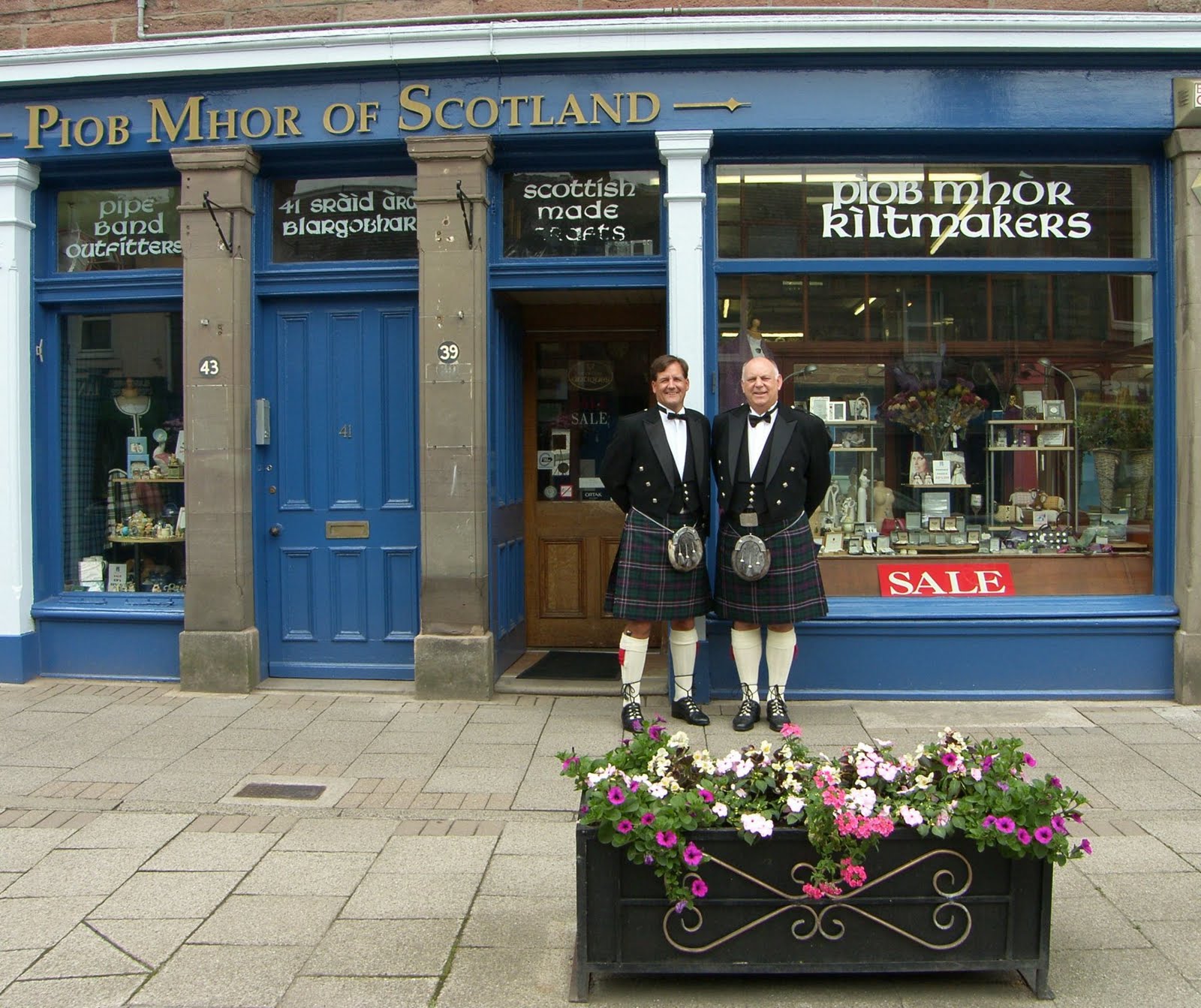 Tour Scotland Photograph Kilt Shop Blairgowrie Scotland