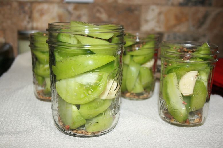 Eat Like a Leach Green Tomato Pickles