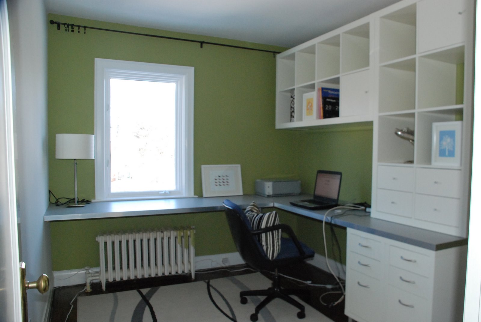 IKEA l shaped desk, ikea home office, l shape desk ikea, ikea office hack, ikea expedit on walls