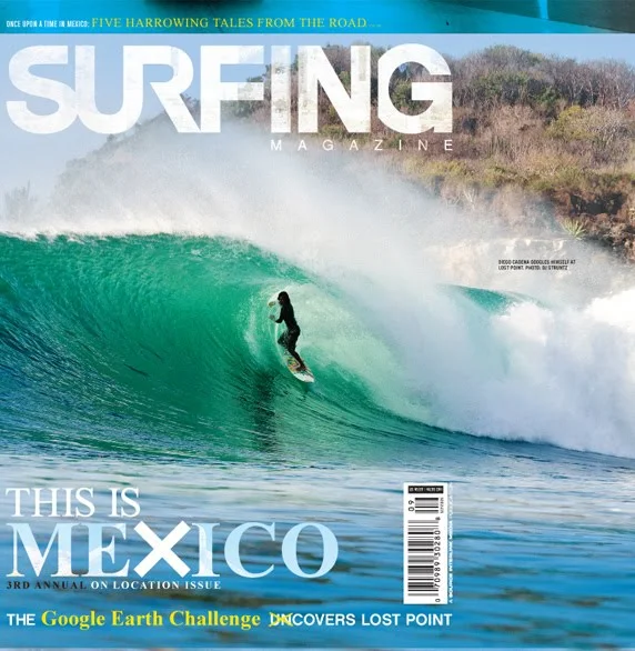 Portada del surfing magazine septiembre del 2009