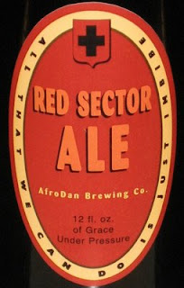 Red Sector Ale label