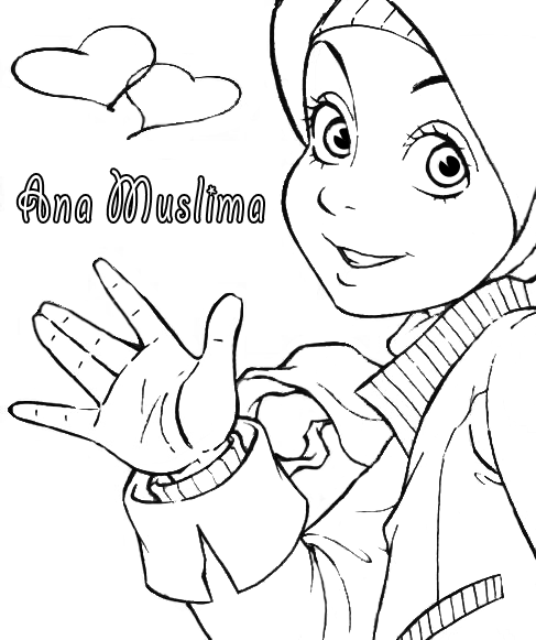 ana muslim coloring pages - photo #1