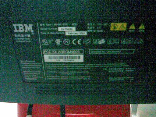 ydtec: IBM E54 15inch CRT Monitor Black Color - RM70