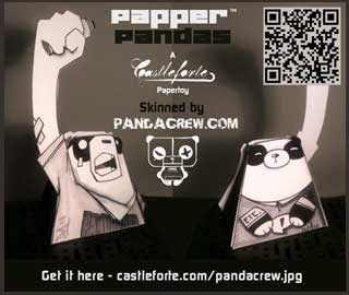 Papper Panda Paper Toy