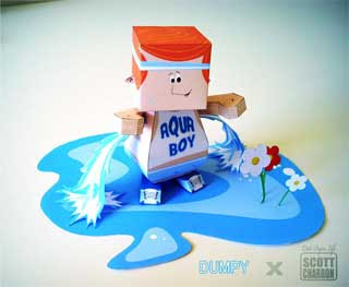Aquaboy Paper Toy