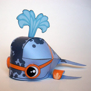 Paolo the Whale Paper Toy