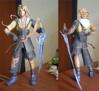 Tidus Papercraft