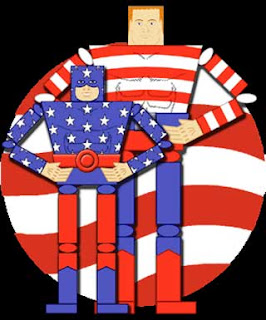 Star Spangled Kid Stripesy Papercraft