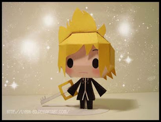 Kingdom Hearts Chibi Roxas Papercraft