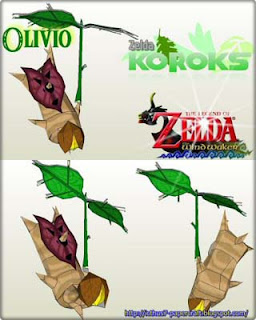Legend of Zelda Korok Olivio Papercraft