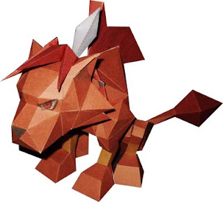 Final Fantasy Red XIII Papercraft