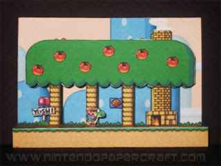 Yoshi's House Papercraft Diorama