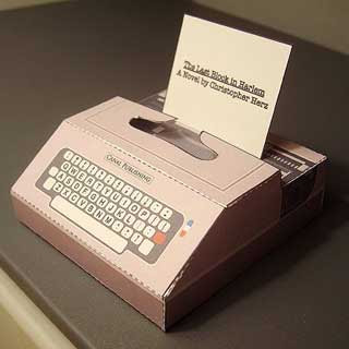 Typewriter Papercraft
