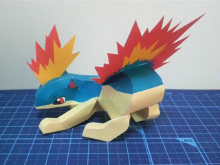 Pokemon Quilava Papercraft