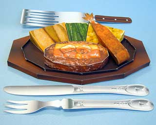 Hamburg Steak Papercraft