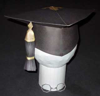 Scholar's Mortarboard Papercraft