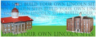 Abraham Lincoln Papercraft Buildings