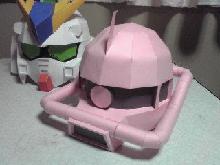 MS06 Zaku II Mask Papercraft