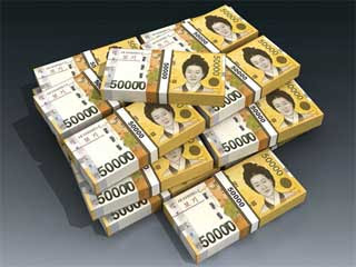50000 Korean Won Banknote Papercraft