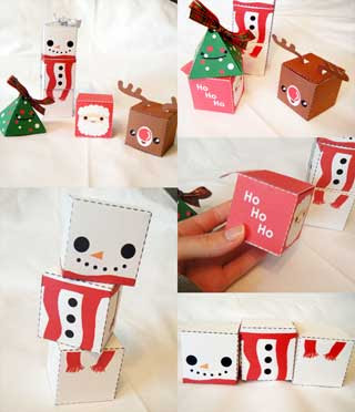 Christmas Gift Box Papercrafts