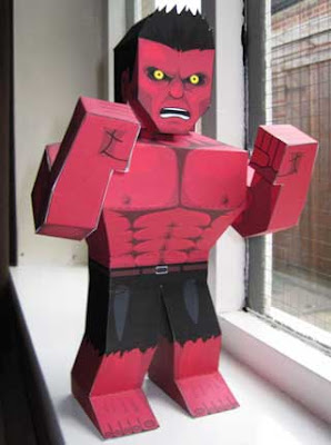 Rulk Red Hulk Papercraft