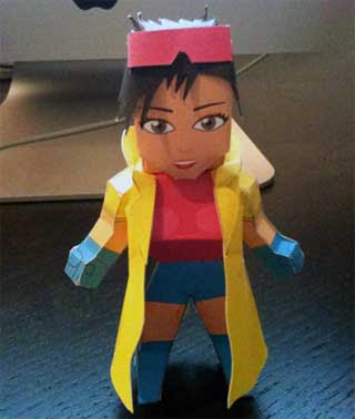 XMen Jubilee Papercraft