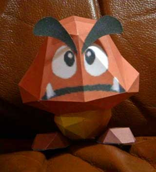 SM64 Goomba Papercraft