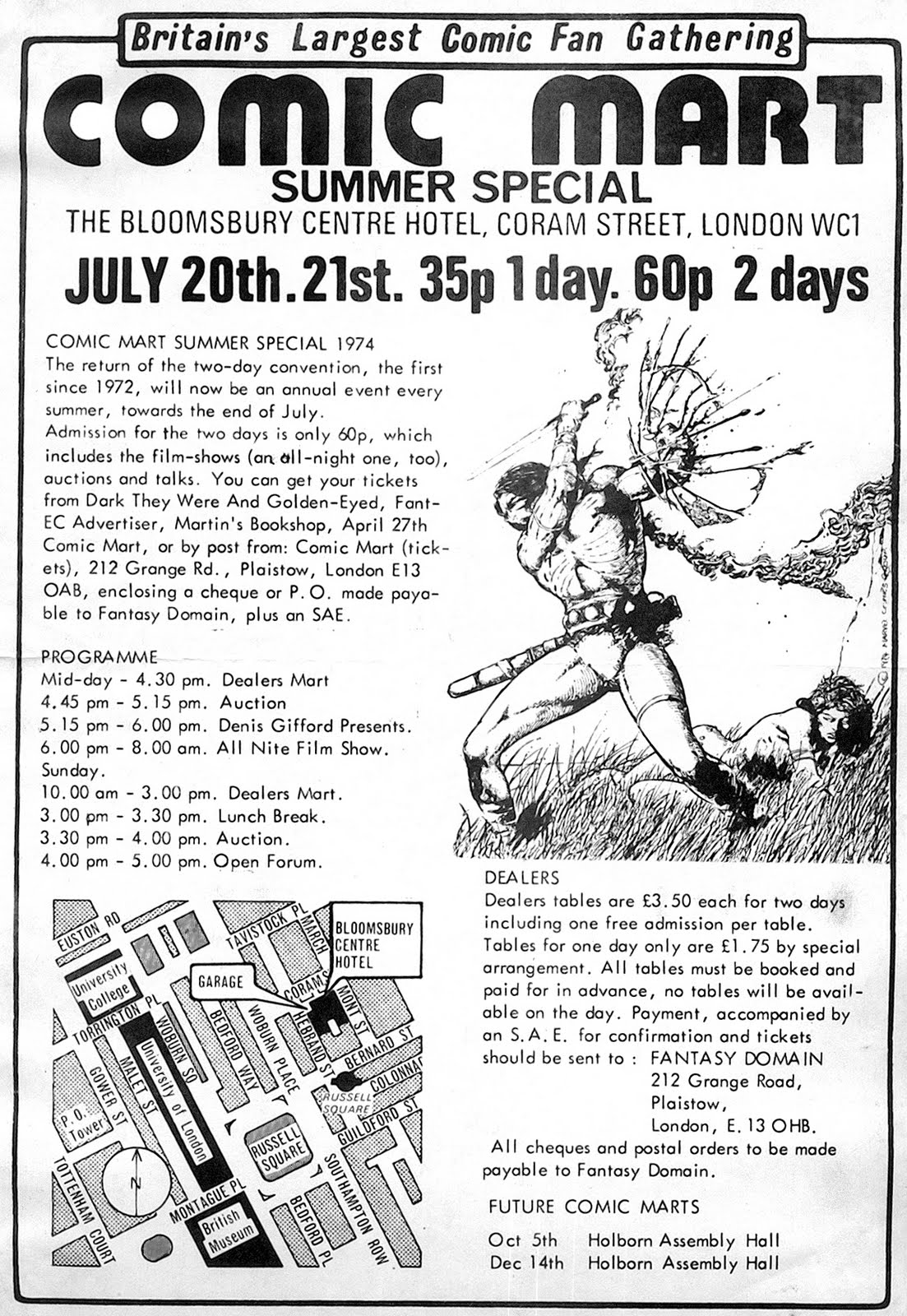 lost toronto London Comic Convention 1974