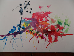 play garden straws painting water