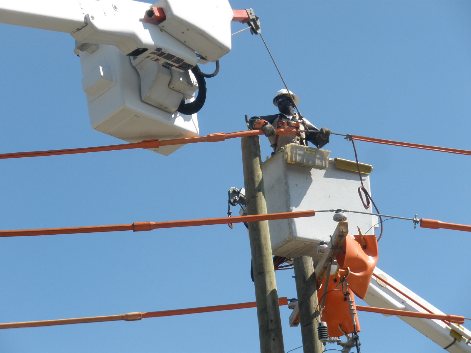 Life is Good ) A new telephone pole