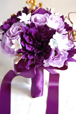 stephanotis purple and lavendar wedding bouquet for Tam | Handmade ...