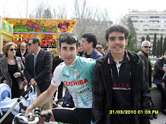 Con un gran ciclista amateur de Ávila