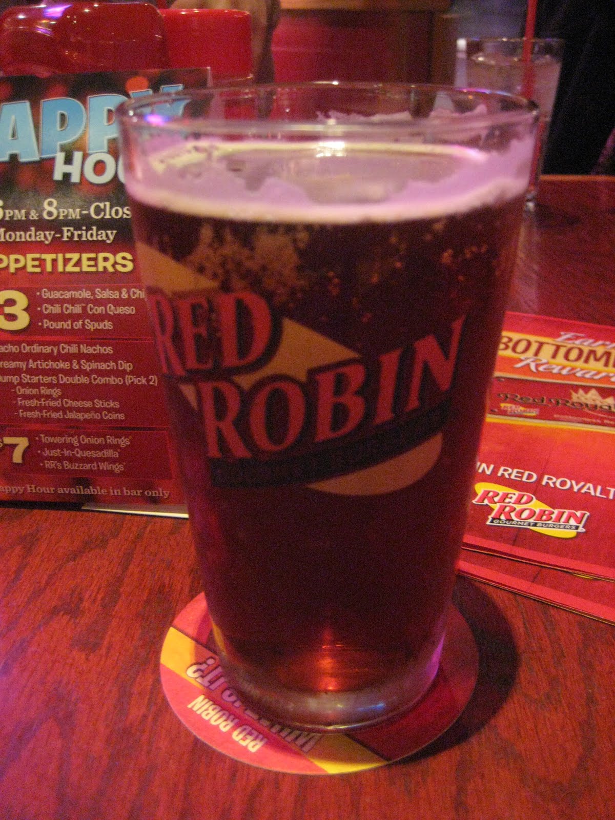 AJ's Happy Hour Adventures Red Robin Happy Hour