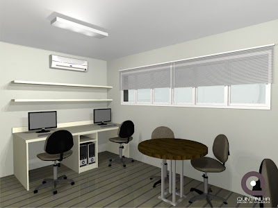 Quintanilha Estúdio de Arquitetura: Sala de Técnico de Informática