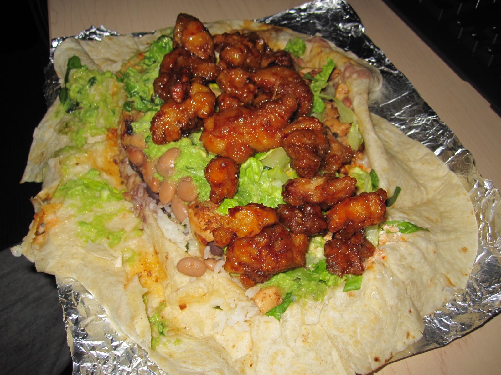 thisiswhyyourefatDOTrob The Orange Chicken Chipotle Burrito