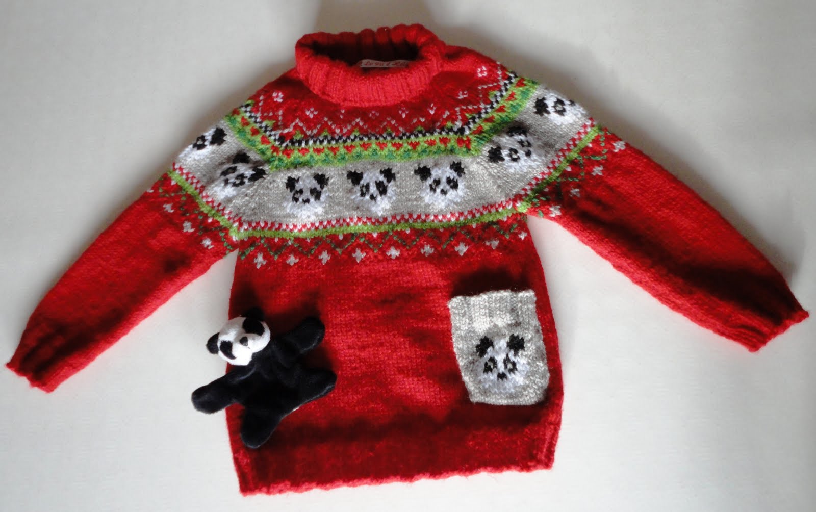 Le blog de la Tellectuelle: Le jacquard, c'est fini ! (1/3) : le pull panda