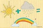 Um arco-íris é um abraço que o sol dá à chuva para fazer as nuvens escuras sorrir!