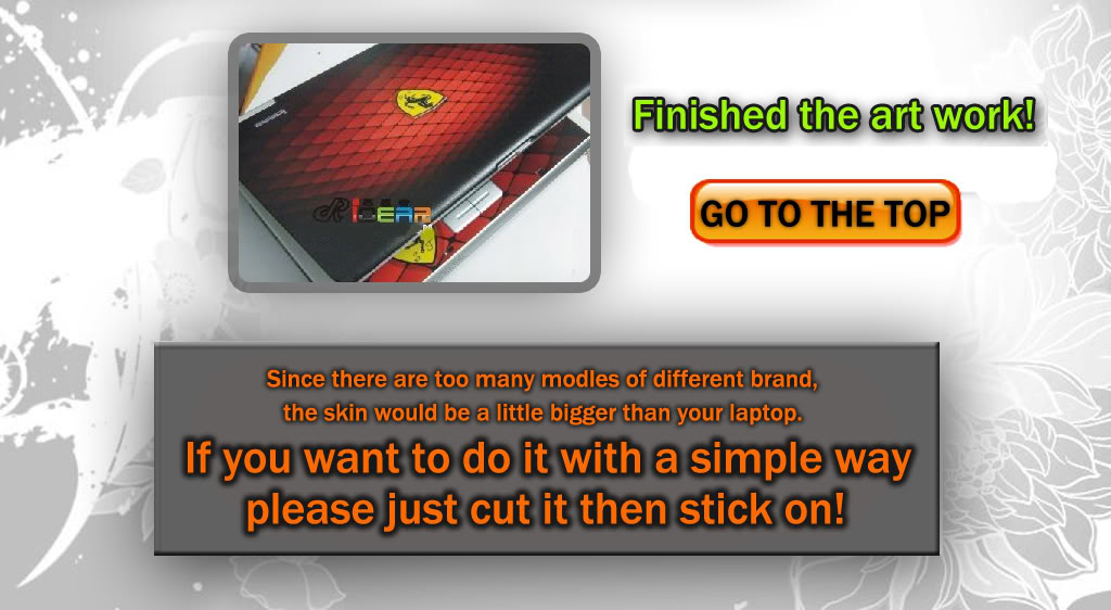 Laptop Skin Notebook Skin Art Theme Decal Step By Step How To