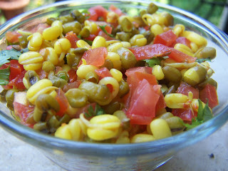 Sprouted Green Moong Dal Salad