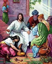 M.Magdalena mengurapi kaki Yesus