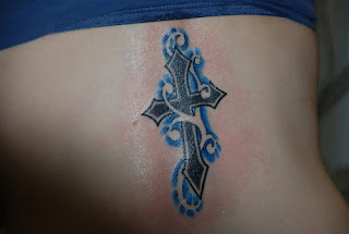 celtic cross tattoo for girls
