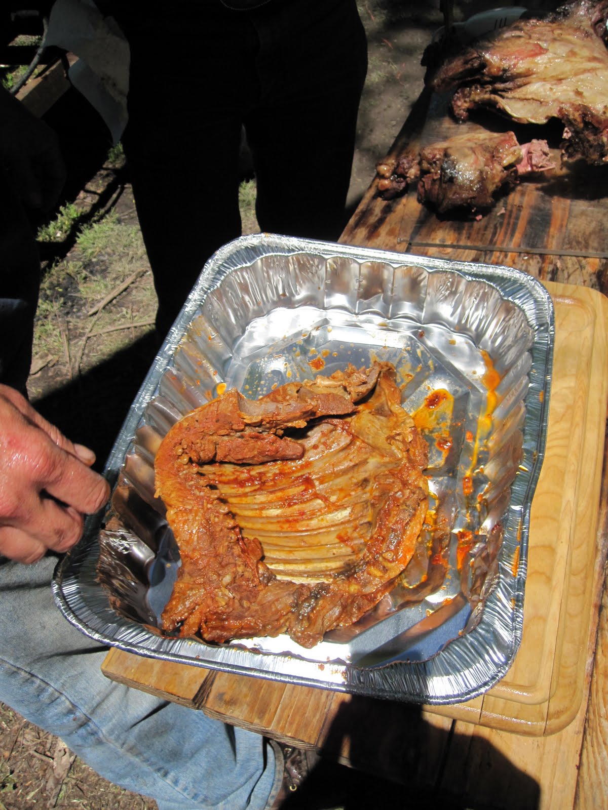 Man Up Tales of Texas BBQ™ Goldthwaite cookoff the food