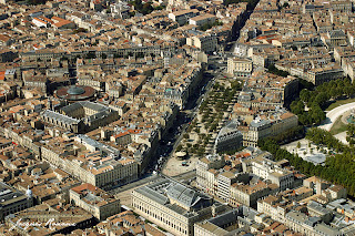 Bordeaux vue aérienne du Grand Théatre place de la Comédie