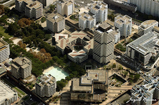 Vue aerienne Bordeaux quartier de Meriadeck