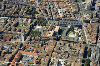 Photo aérienne des tribunaux Bordelais