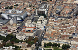 Photo aérienne de Bordeaux entre Mériadeck et centre historique de Bordeaux