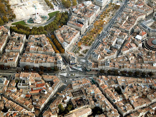 Vue aérienne des Allées de Tourny à Bordeaux