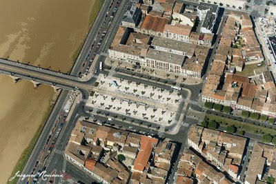 Photo aerienne de la Place Stalingrad à Bordeaux